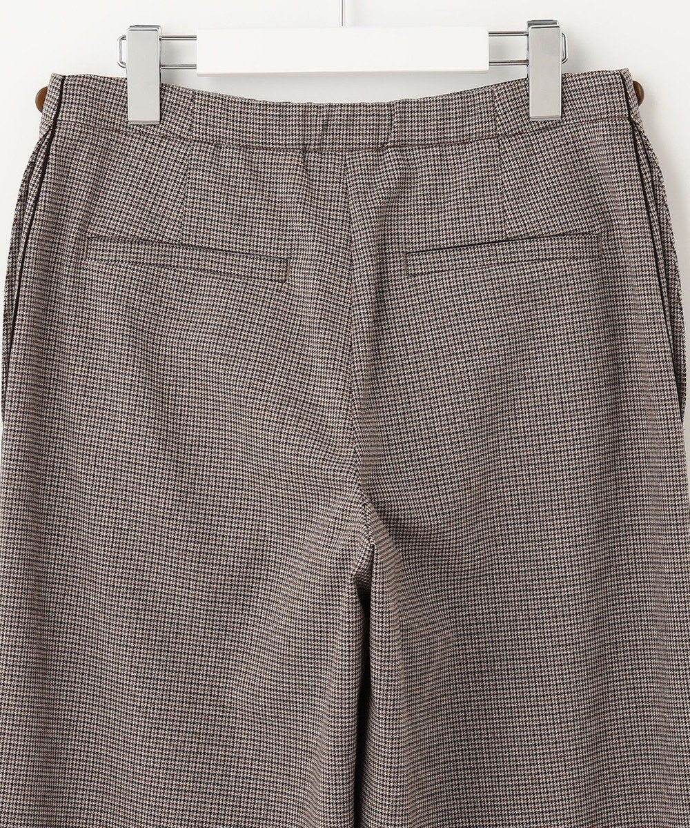 J.PRESS LADIES L 【洗える】Mixツイードチェック  セミワイド パンツ 