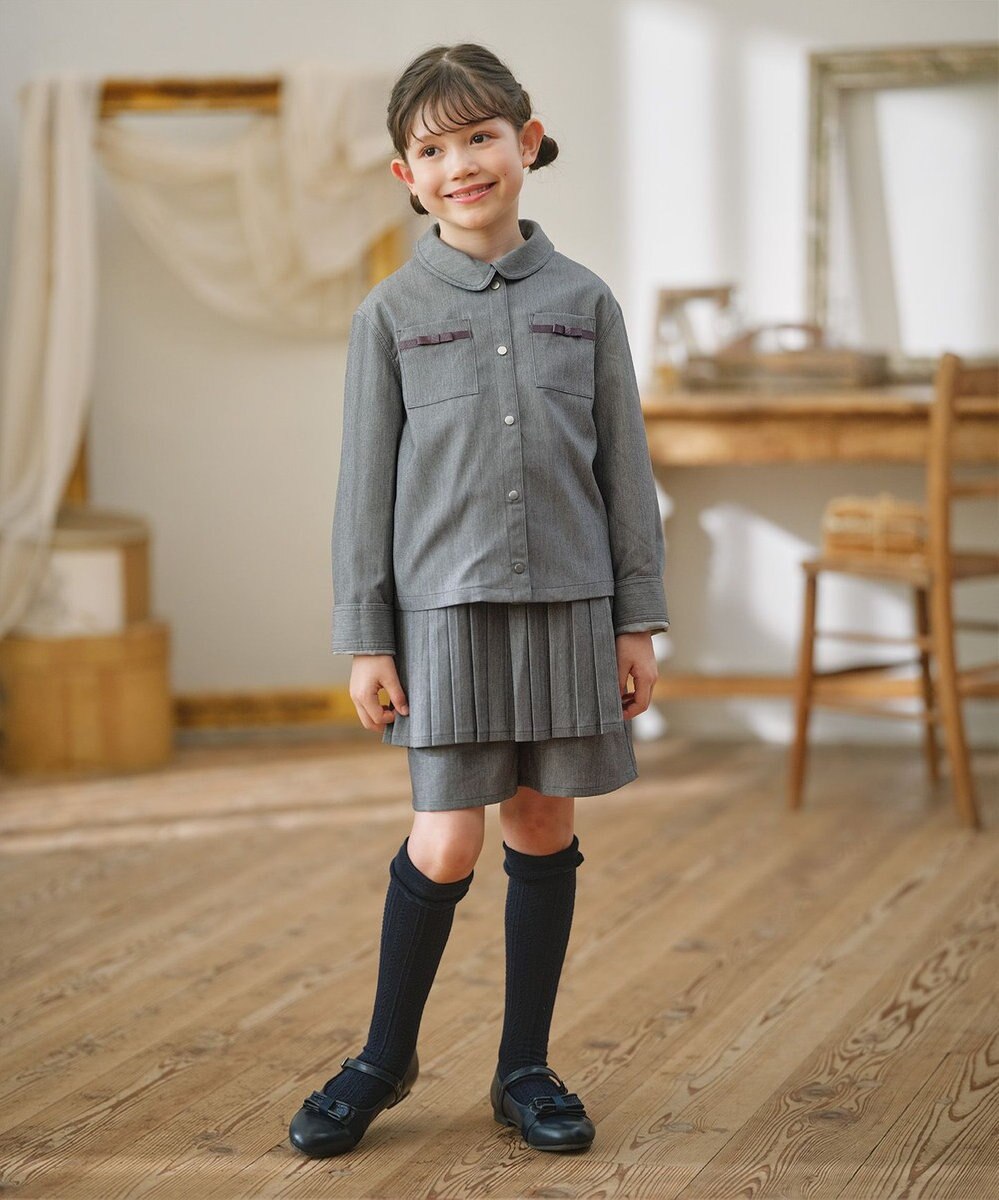 組曲 KIDS 【110-140㎝】プリーツ ショートパンツ 