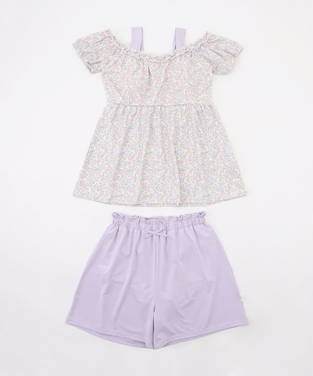 組曲 KIDS 【SS-Lサイズ】 ボタニカルフラワースイムウェア(セパレート) 