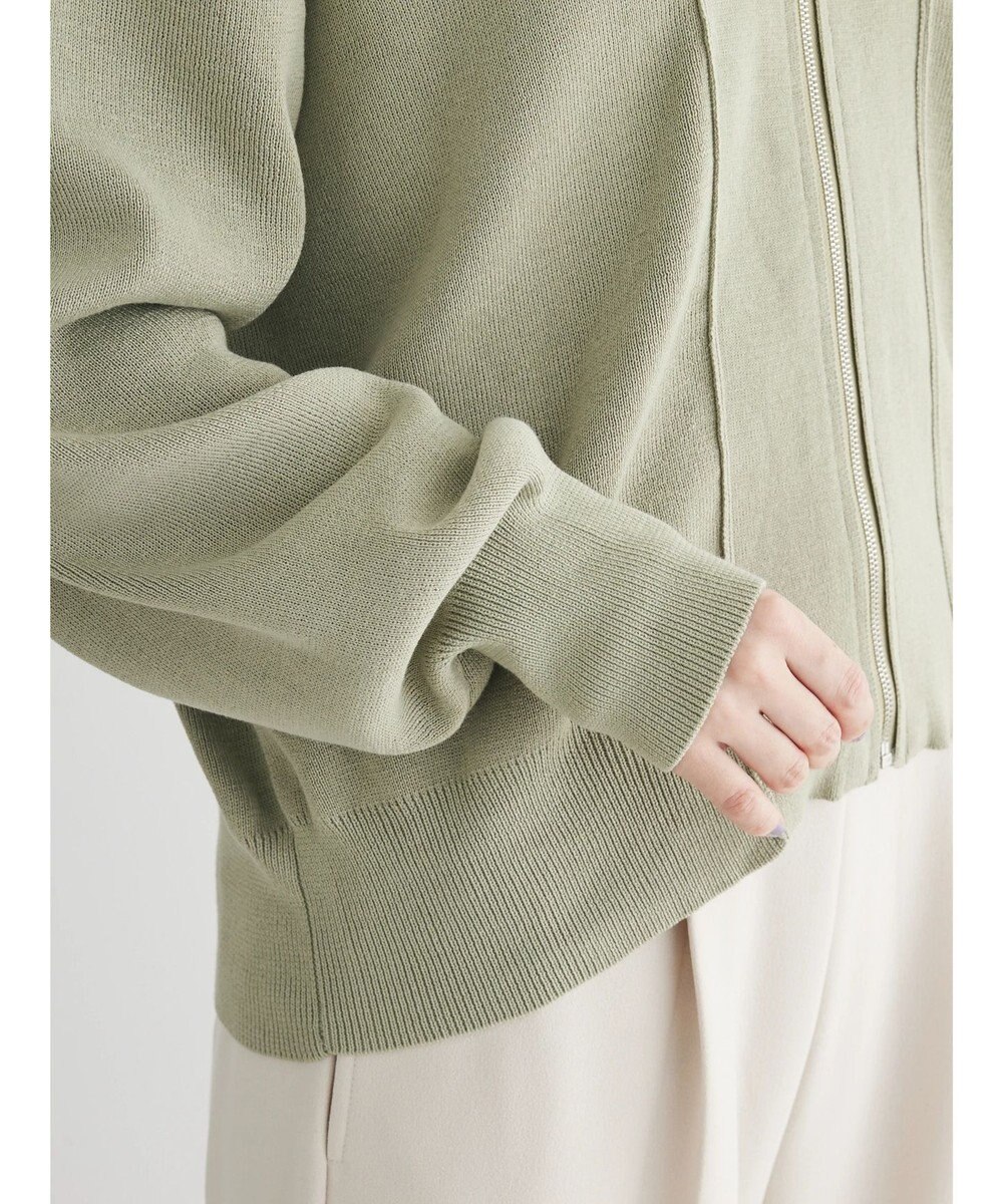 Green Parks Ｚｉｐ付きニットカーディガン 
