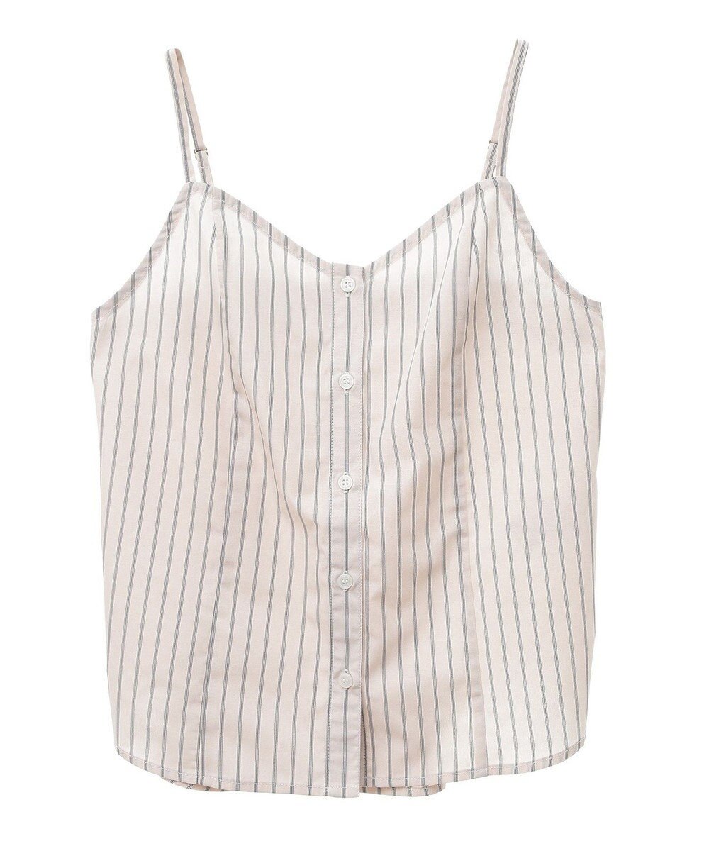 earth music&ecology Ｓｅｔ２点　ドロストショートシャツ＋キャミブラウス 