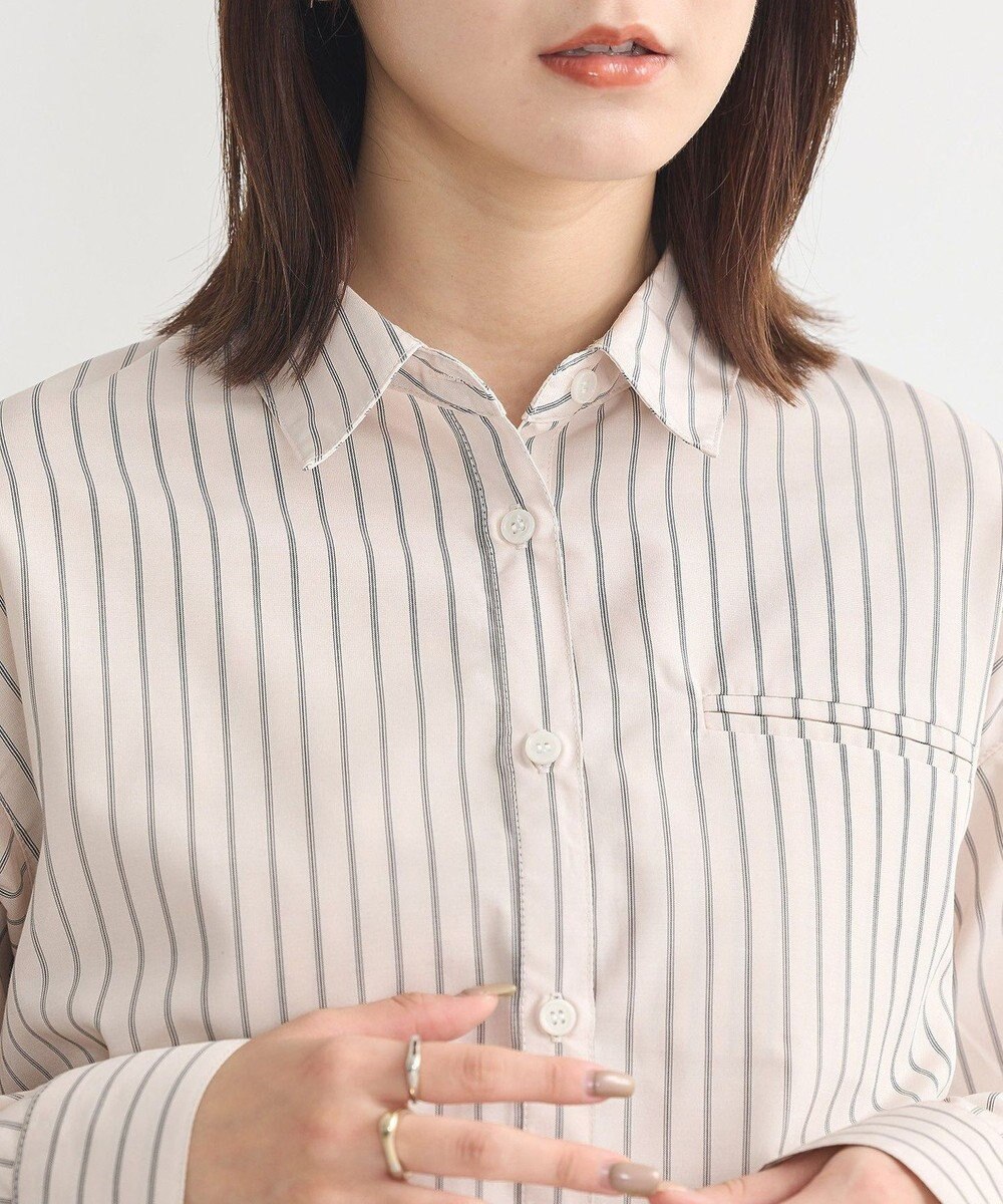 earth music&ecology Ｓｅｔ２点　ドロストショートシャツ＋キャミブラウス 