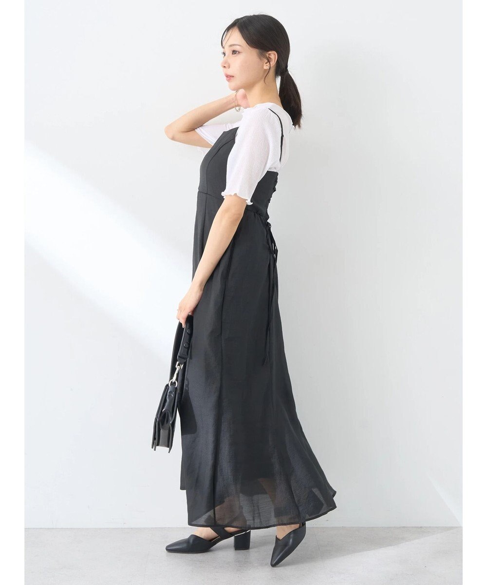 earth music&ecology バックレースアップワンピース 