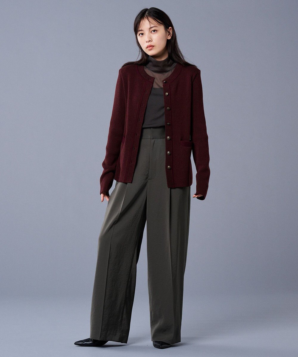 uncrave トリコットシフォン ハイネック カットソー（uncrave STANDARD） 