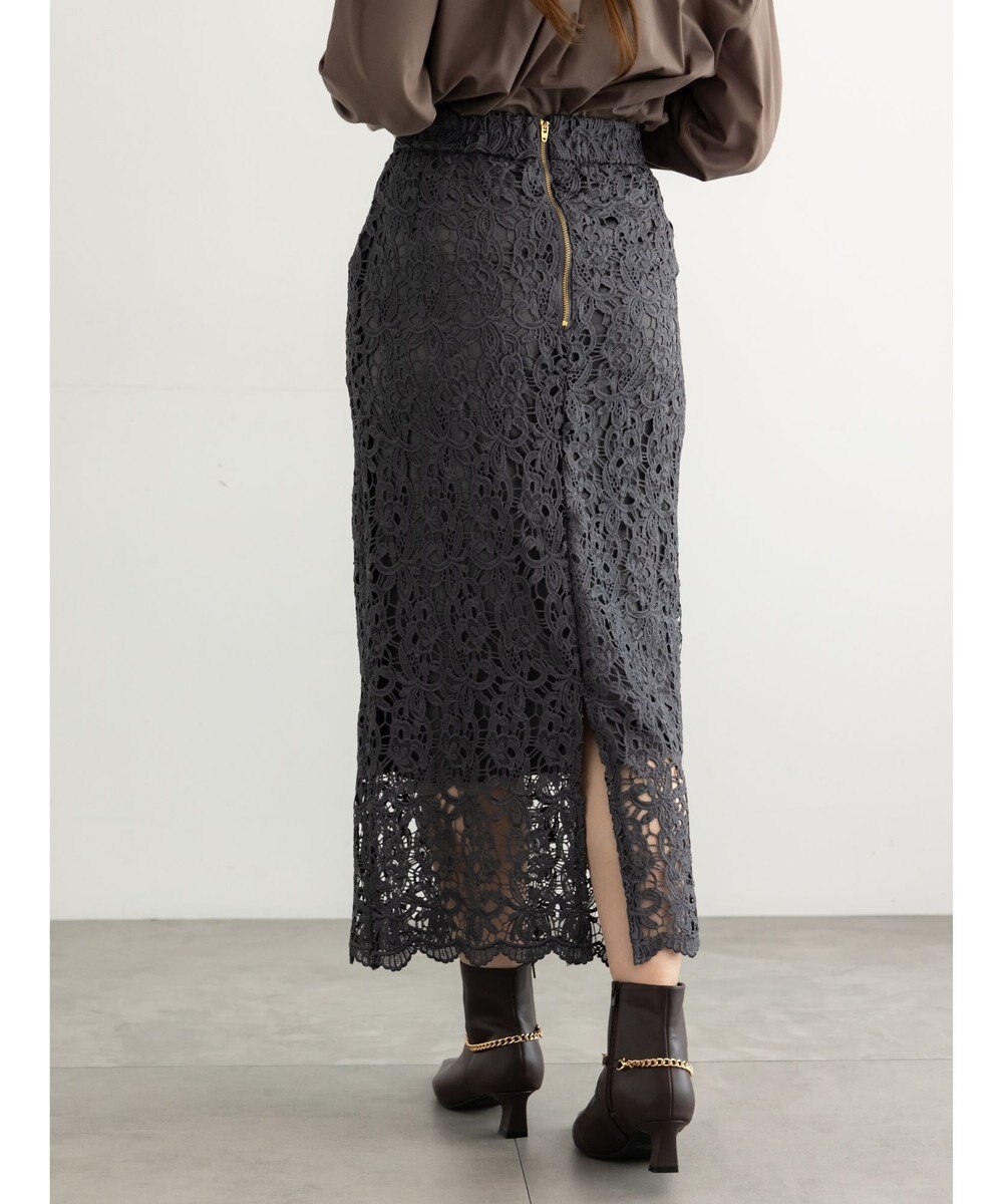 Te chichi ケミカルレースナロースカート《2025Autumn catalog vol.2 item》 