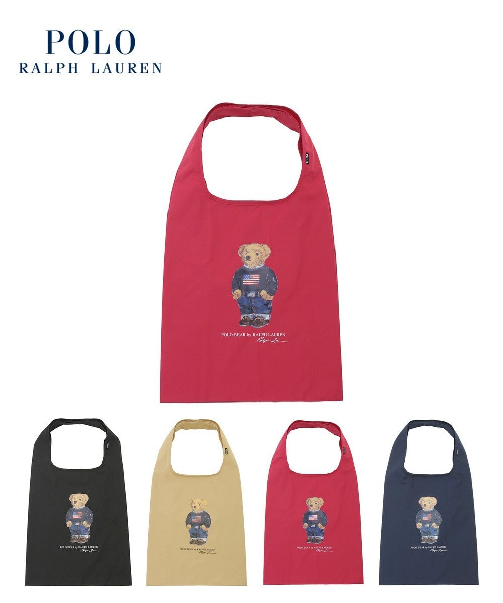 MOONBAT POLO RALPH LAUREN(ポロ ラルフローレン) ポケッタブルレインバッグ　フラッグベア 
