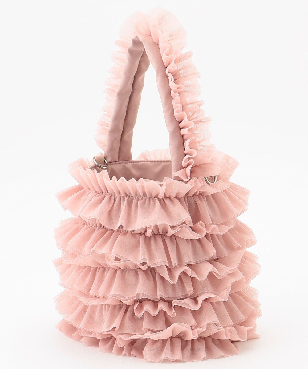 LA BAGAGERIE 【MONICA】チュールフリル2WAYバッグ 