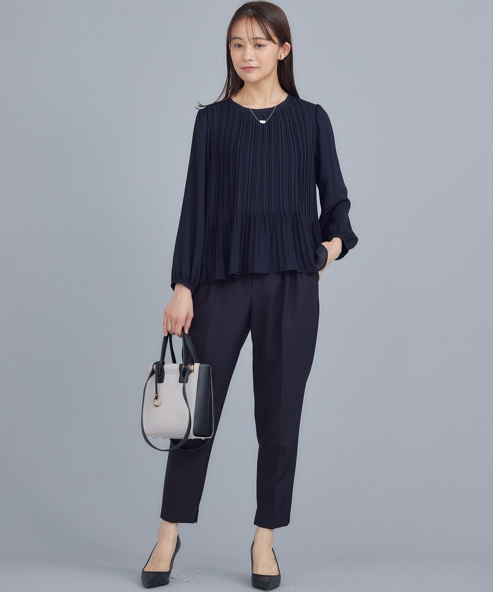 組曲 ライトダブルクロス テーパードパンツ 