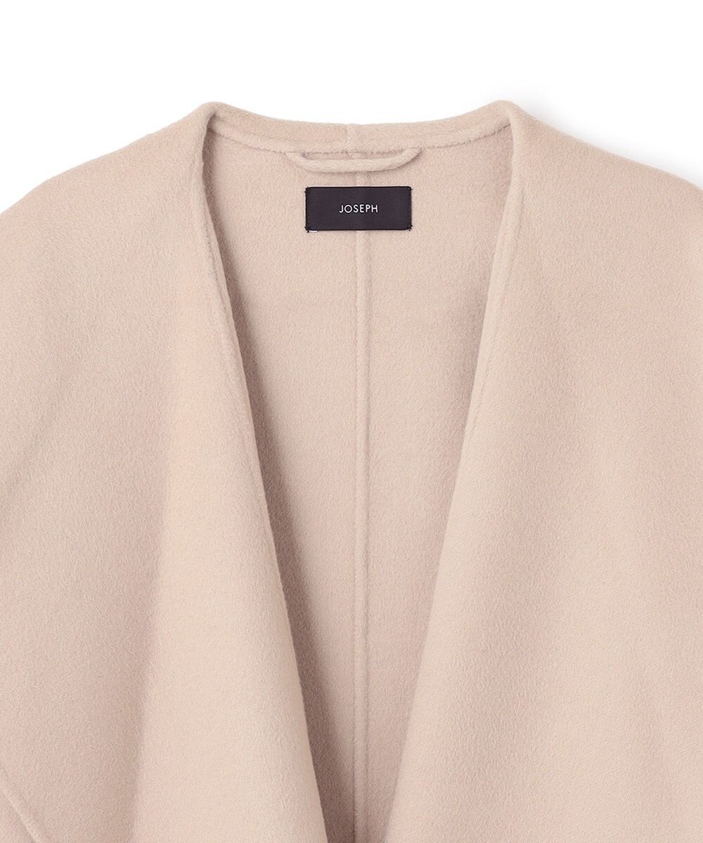 JOSEPH ダブルフェイスカシミヤ　ラップミドルコート 