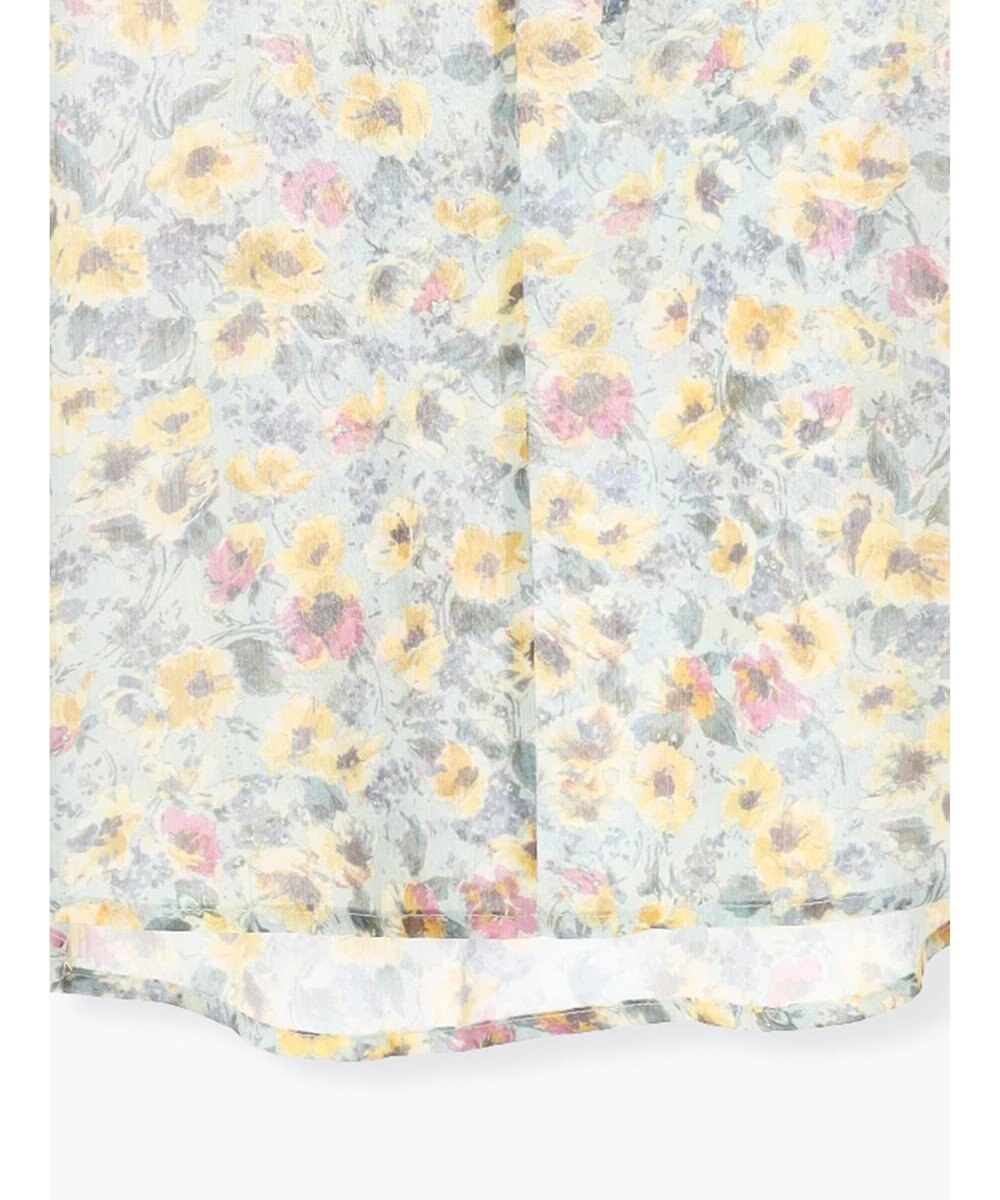 Te chichi フラワープリントフリルブラウス 