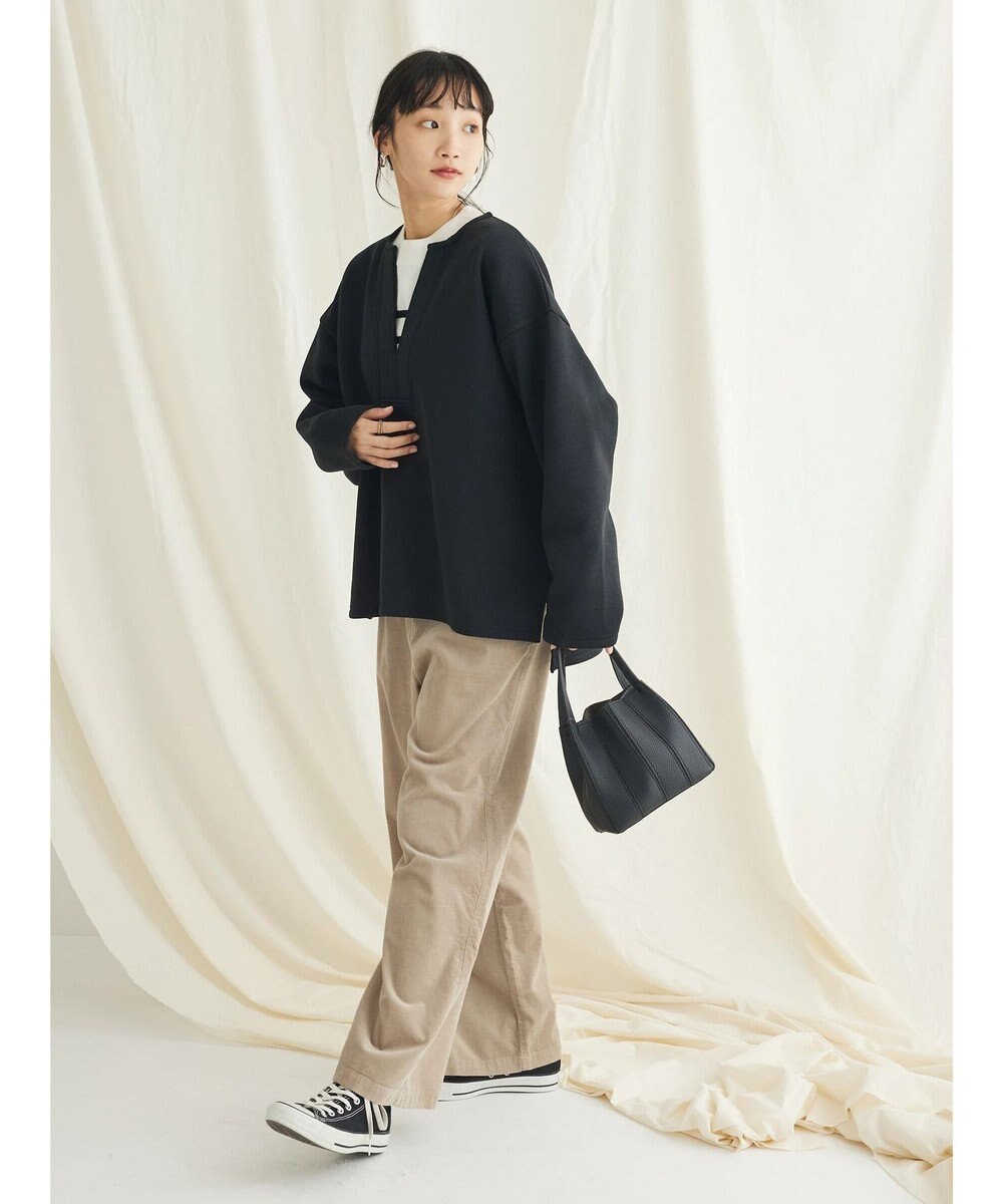 CRAFT STANDARD BOUTIQUE ニットフリースキーネックプルオーバー 