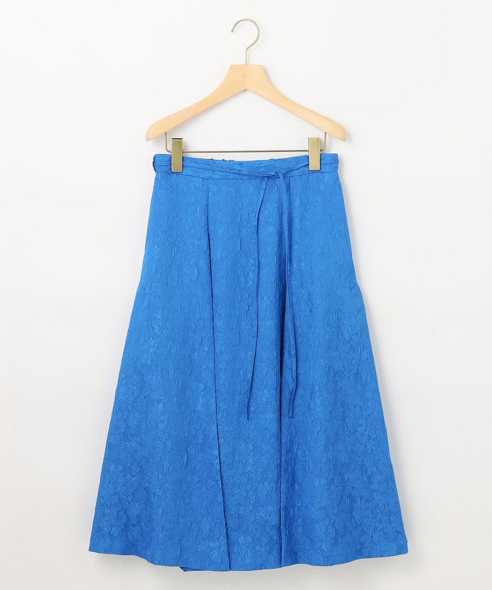 組曲 S 【WEB限定】エアリーフラワージャガード フレアスカート 