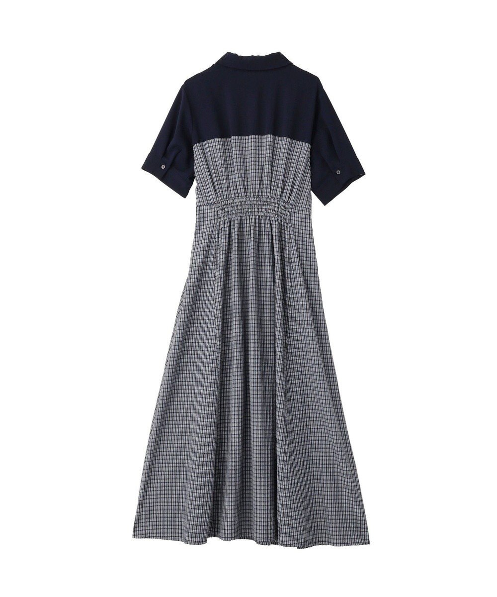 YECCA VECCA ハーフスリーブベアドッキングワンピース 