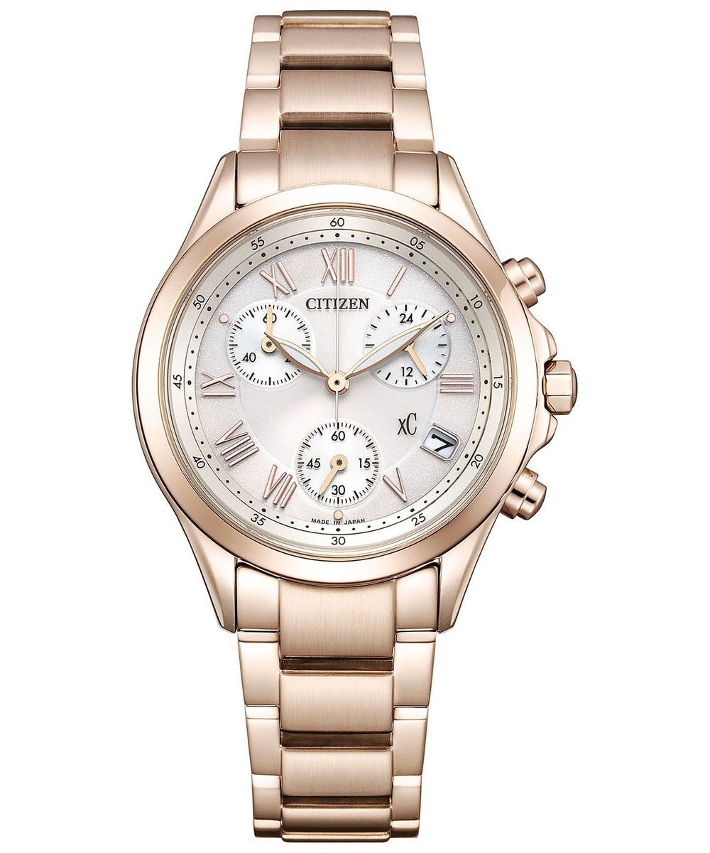 CITIZEN 【電池交換不要のクロノグラフ】どんなスタイルにも合わせやすいサクラカラーの腕時計 