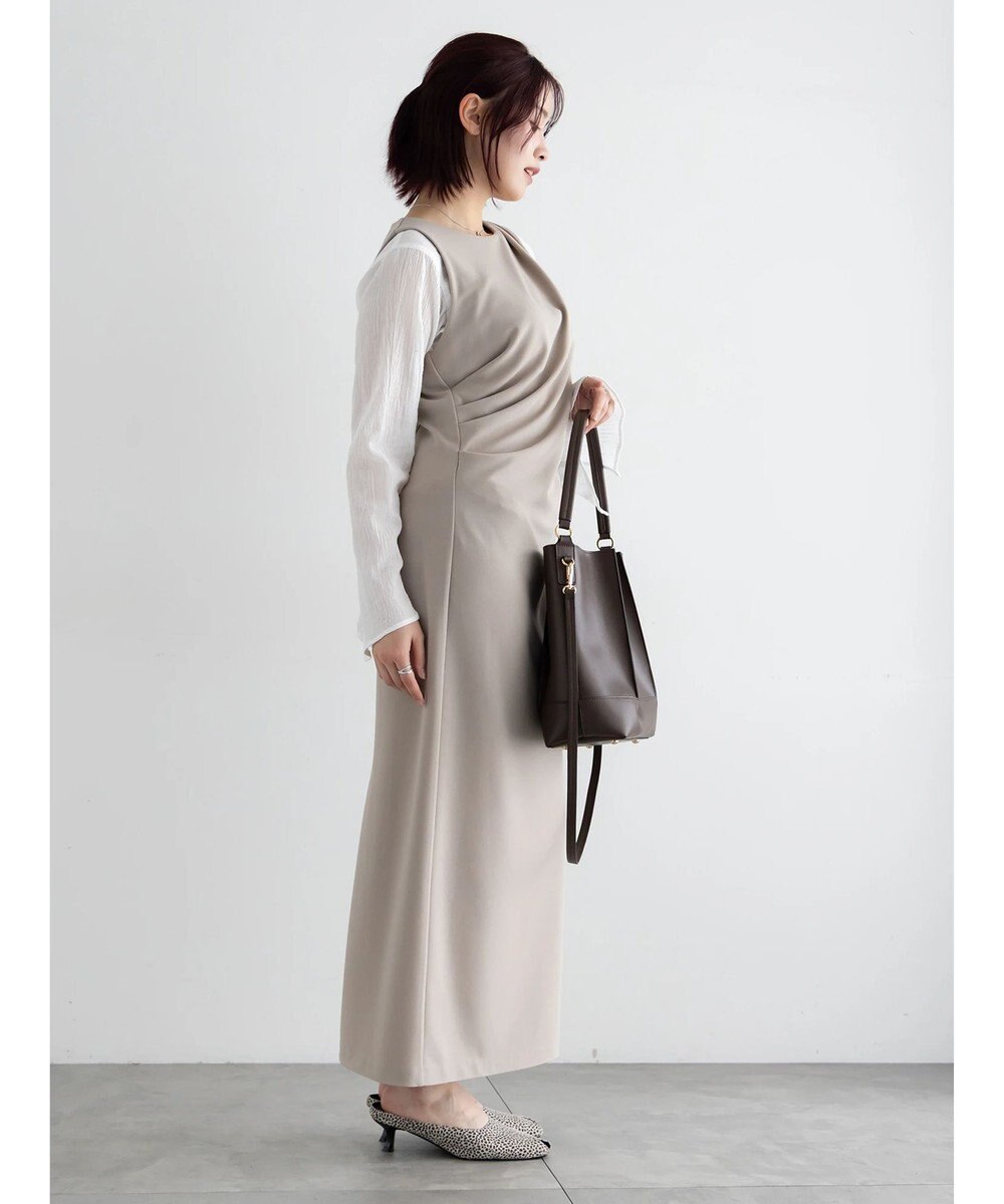 Te chichi ドレープ I ラインワンピース【AOYAMA FASHION ASSOCIATION × Te chichi】 