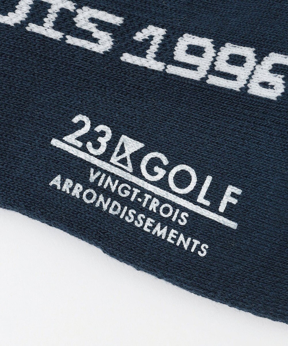 23区GOLF 【MEN】縦ロゴ 15センチ丈ソックス 
