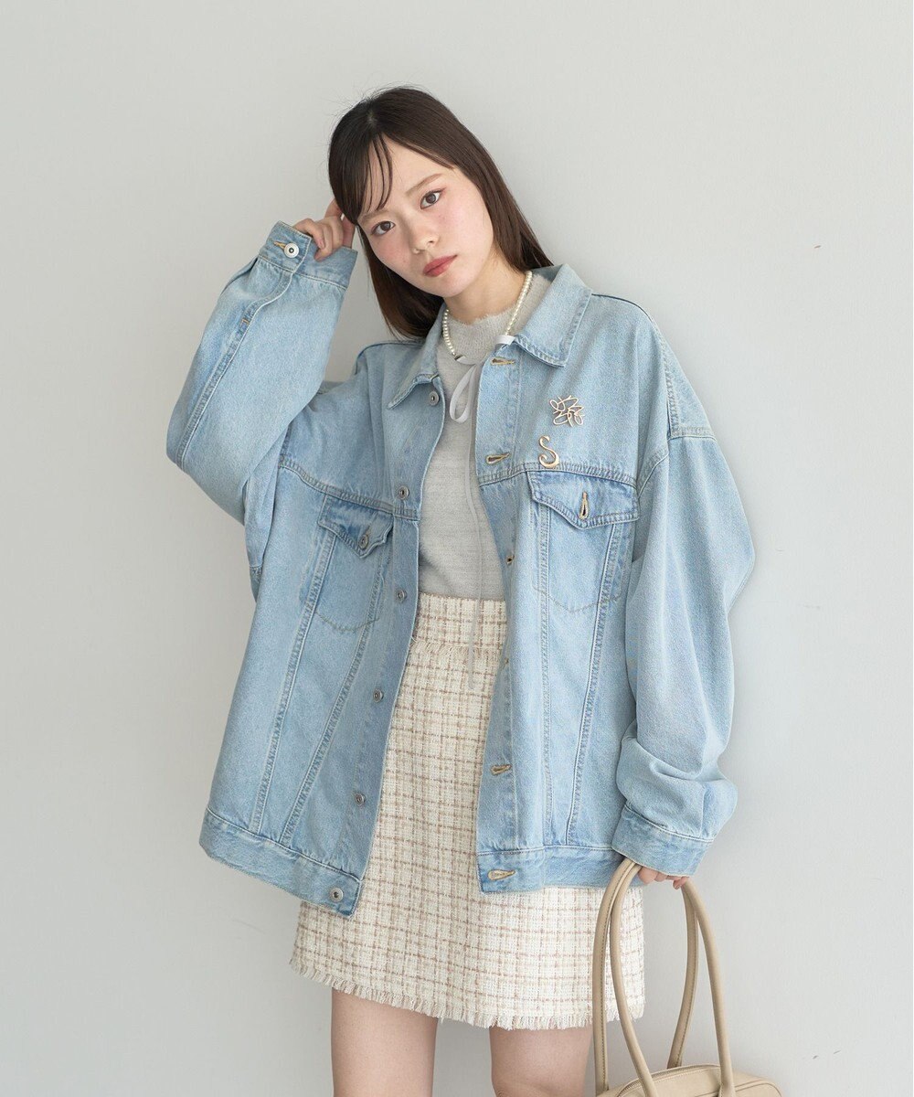 earth music&ecology ビッグデニムジャケット 