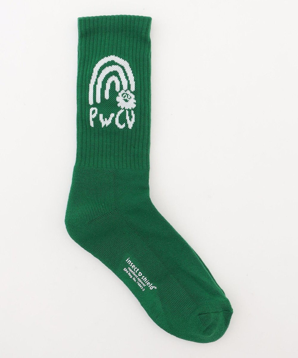 PW CIRCULUS 【虫よけ加工】【MEN】P-MOF ソックス ミドル丈 ゴルフ 