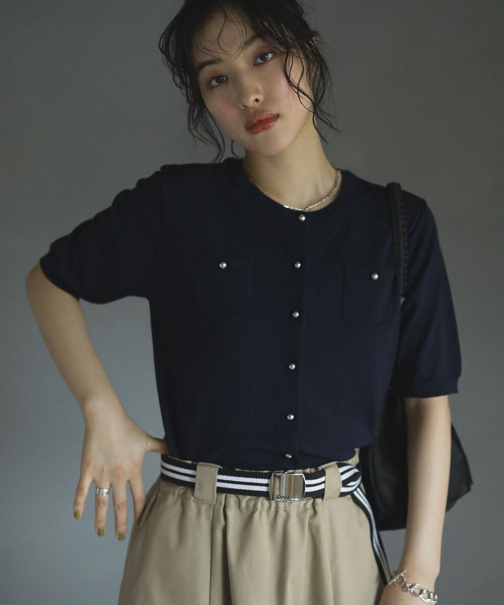 Green Parks コンパクトポケットカーディガン 