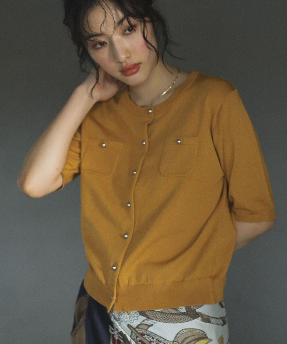 Green Parks コンパクトポケットカーディガン 