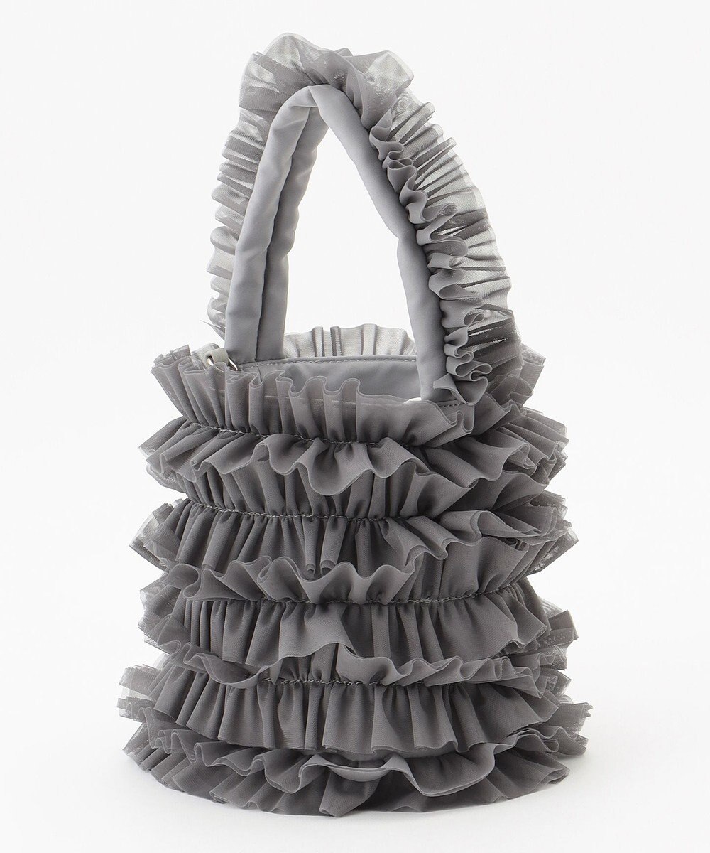 LA BAGAGERIE 【MONICA】チュールフリル2WAYバッグ 