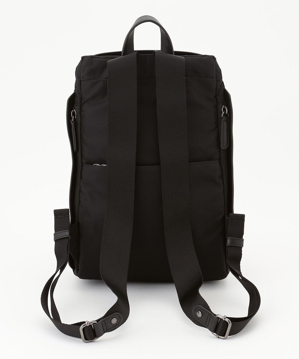 Y'SACCS 【CORDURA×リサイクルレザー】ラウンドフラップミニリュック 