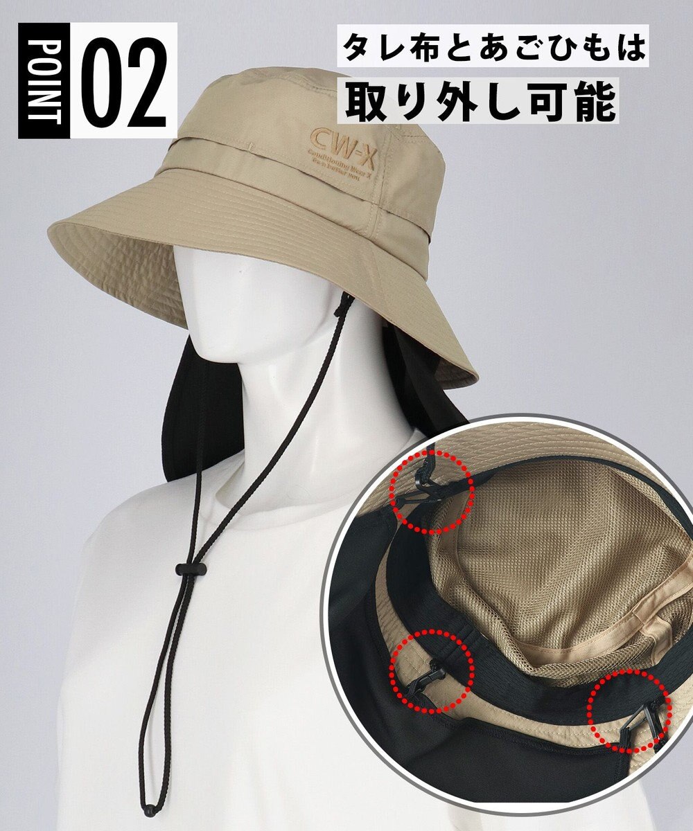 CW-X 【UNISEX】 CW-X ハット 日よけつき 風が通りやすいベンチレーション設計 ユニセックス HYO420 /ワコール 
