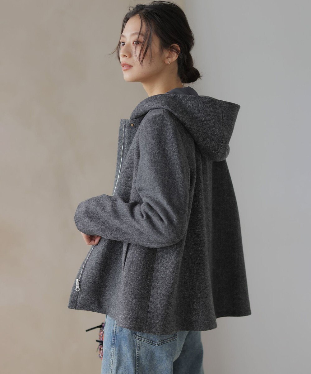 組曲 L ウールモッサ ショートコート 