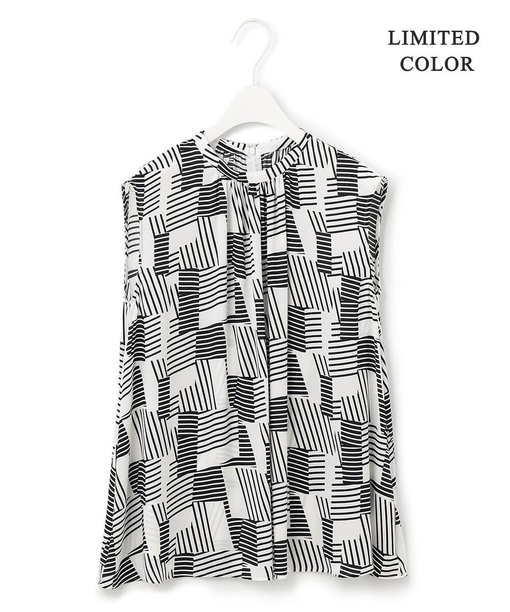 ICB 【WEB限定カラーあり】 Back Satin Amunzen ノースリーブブラウス 