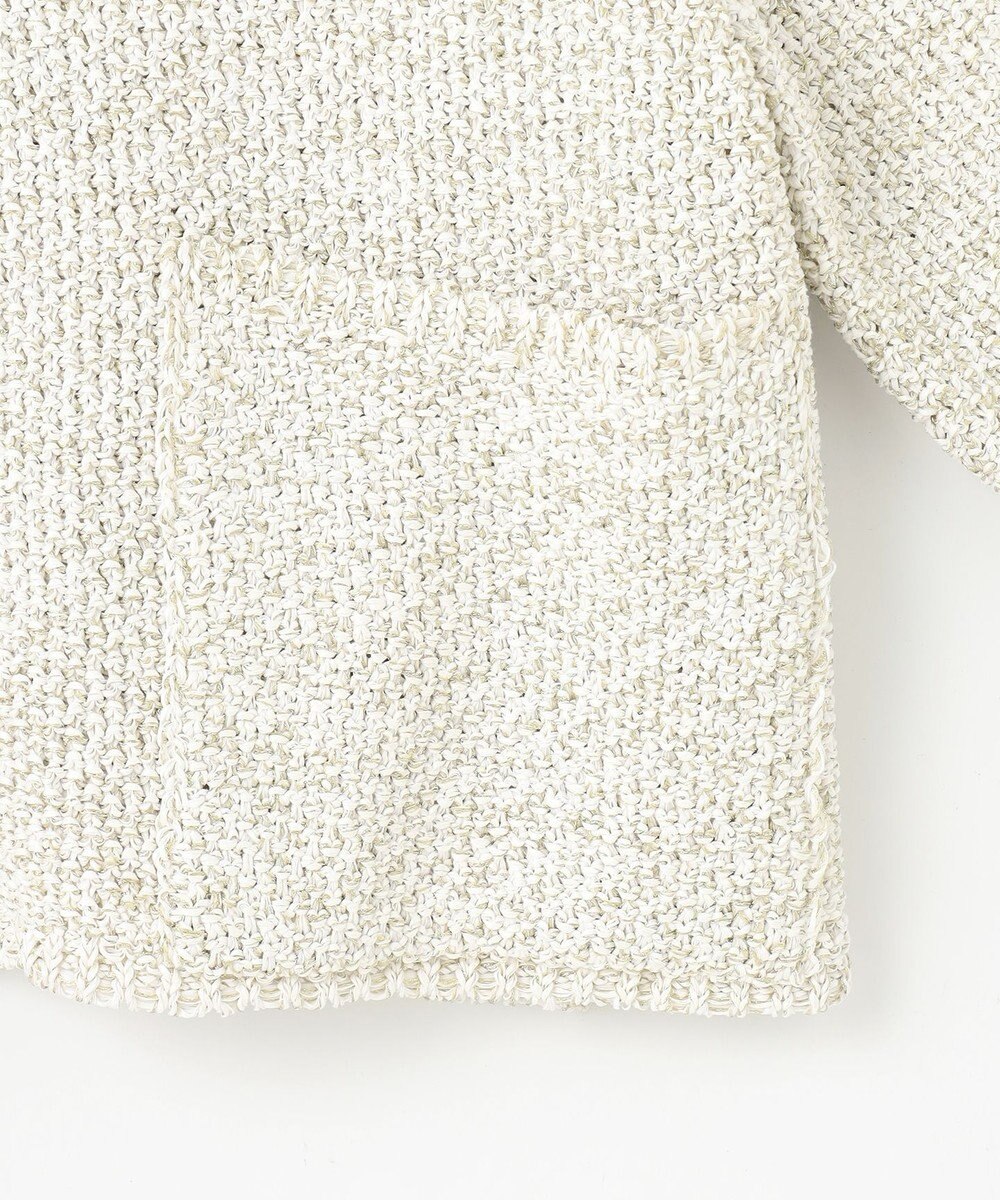 自由区 【カトリエムブーケ】Maille brillante ノーカラーアウター 