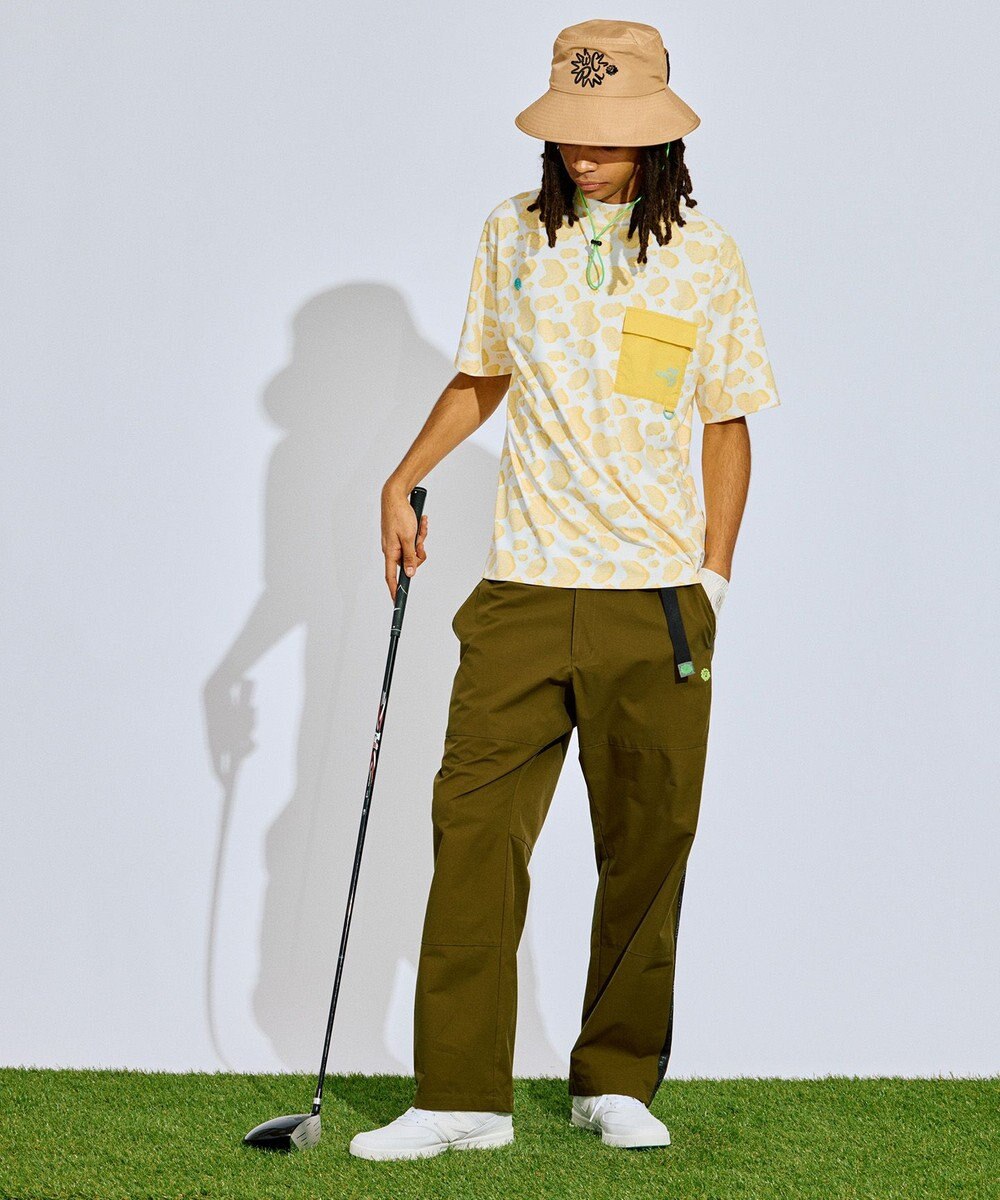 PW CIRCULUS 【撥水加工/ストレッチ】サイドストライプ ワイドパンツ ゴルフ 