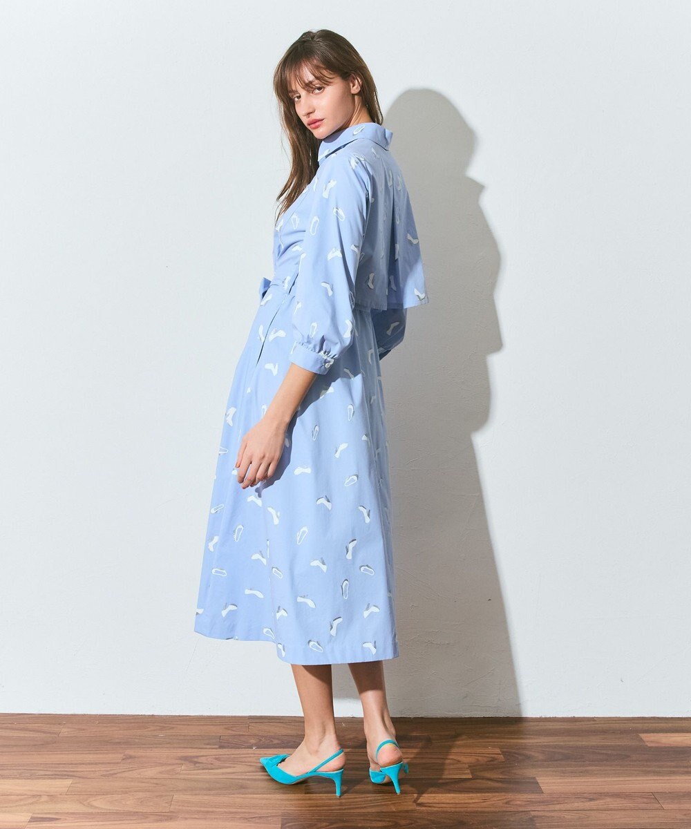 GRACE CONTINENTAL ヒールプリントシャツドレス 