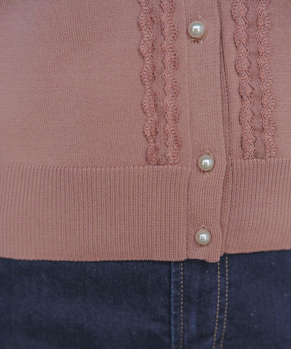 Tiaclasse 【洗える】レースカーディガン 