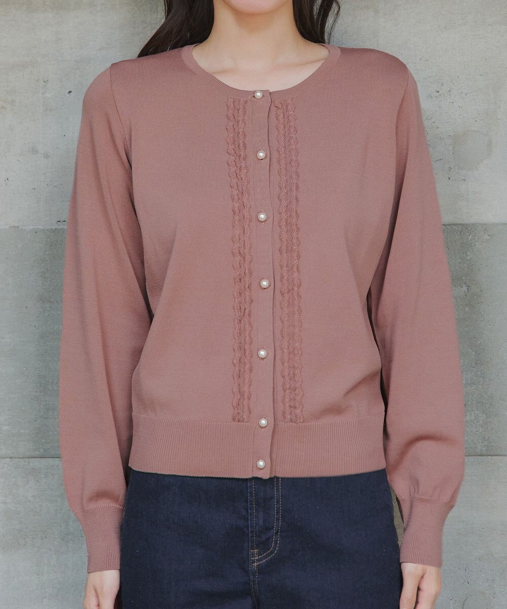 Tiaclasse 【洗える】レースカーディガン 