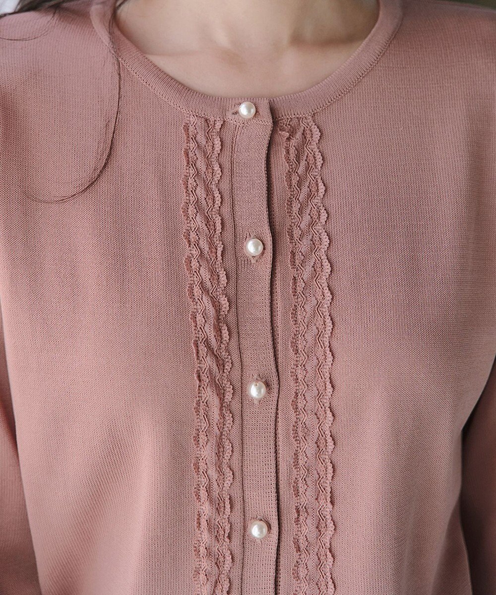 Tiaclasse 【洗える】レースカーディガン 