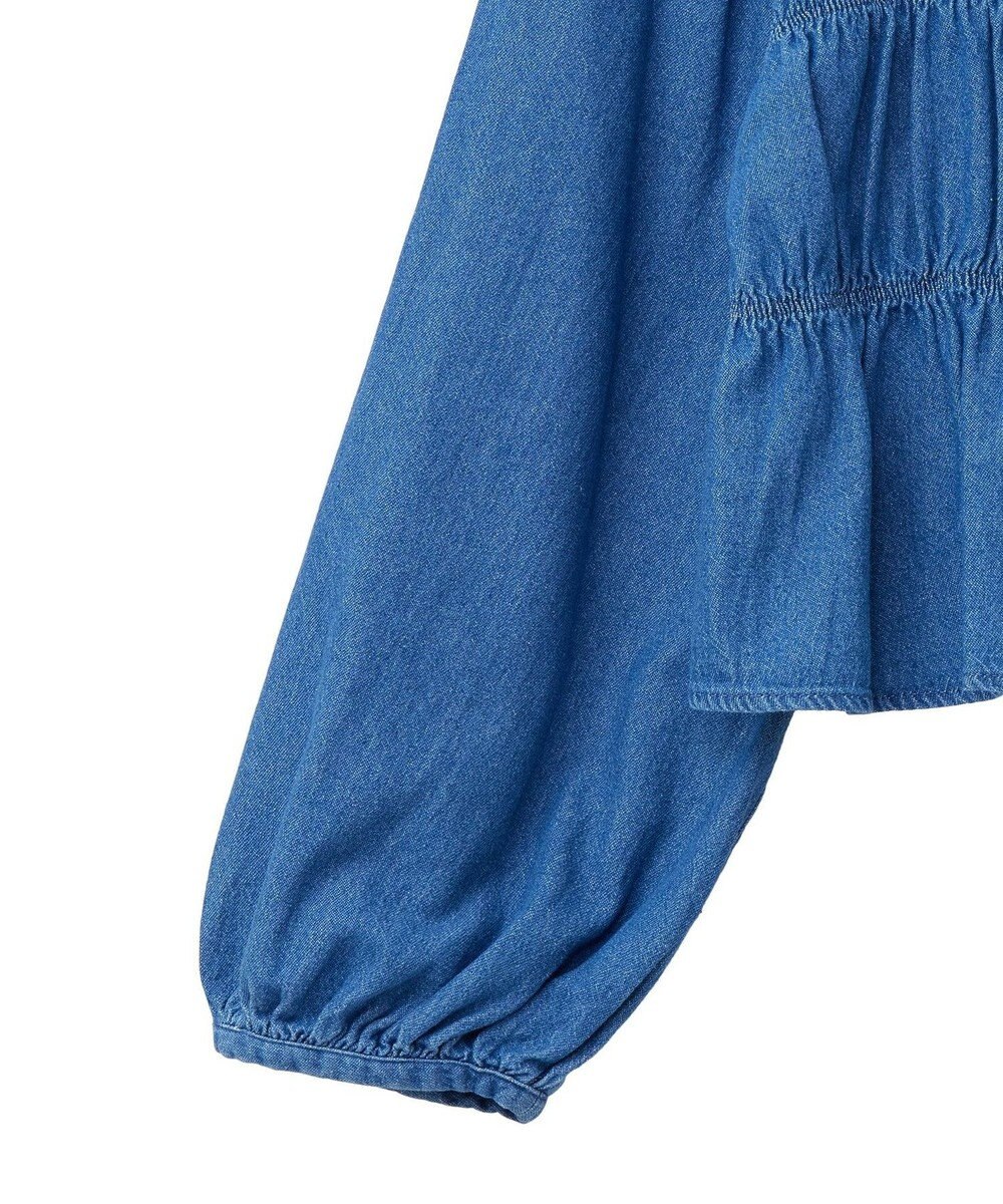 earth music&ecology デニムリボンシャツ 