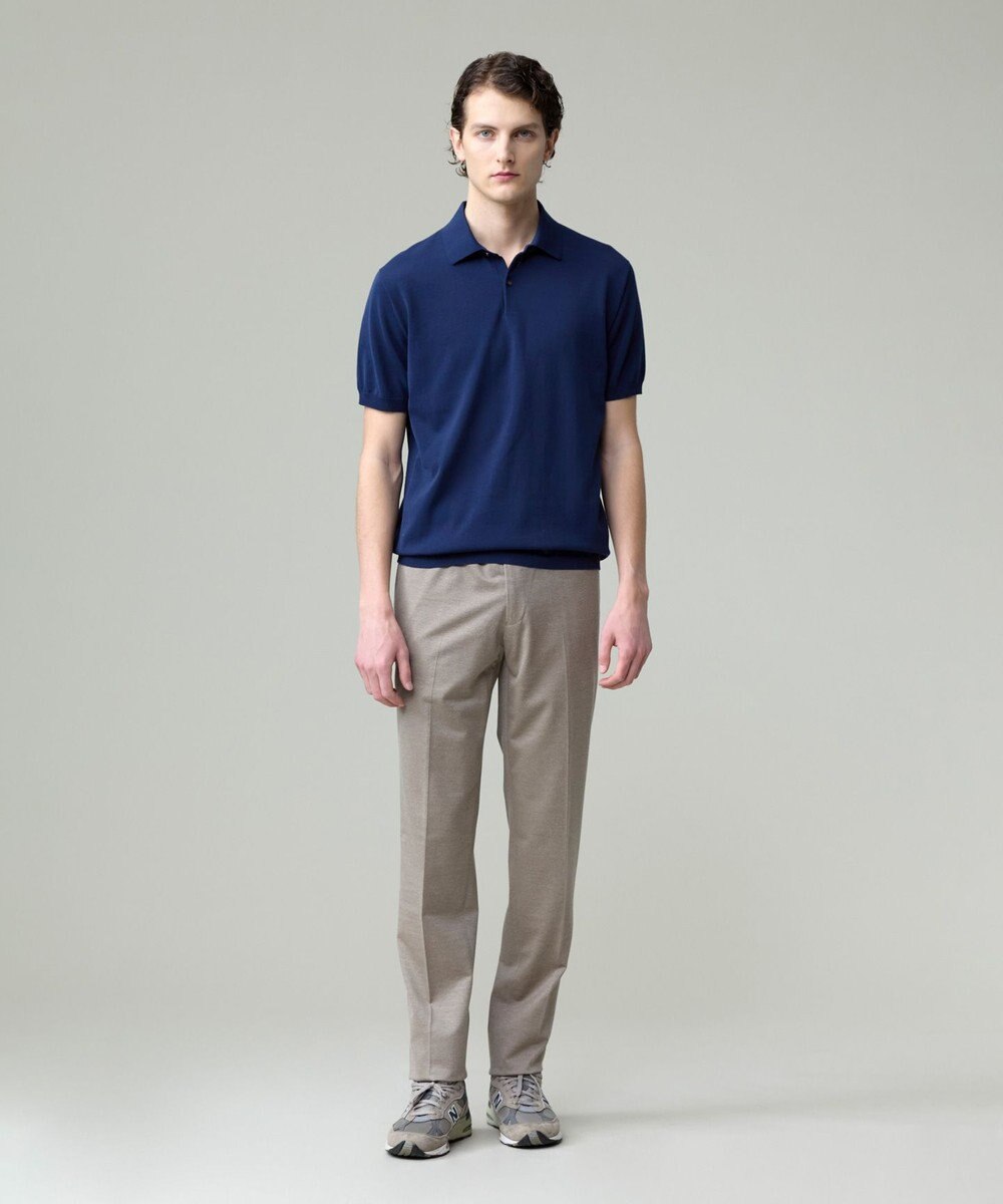 J.PRESS MEN 機能×縫製₌快適な着心地 「高見え」ニットポロ【接触冷感 / 洗える】ホールガーメントニット ポロシャツ 