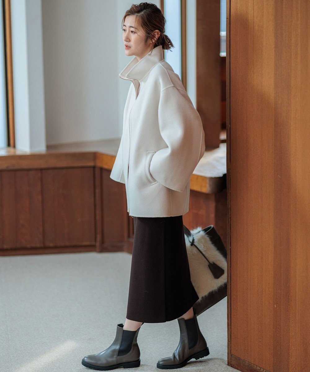 23区 L 【洗える】ヴィスコースストレッチ タイトスカート 