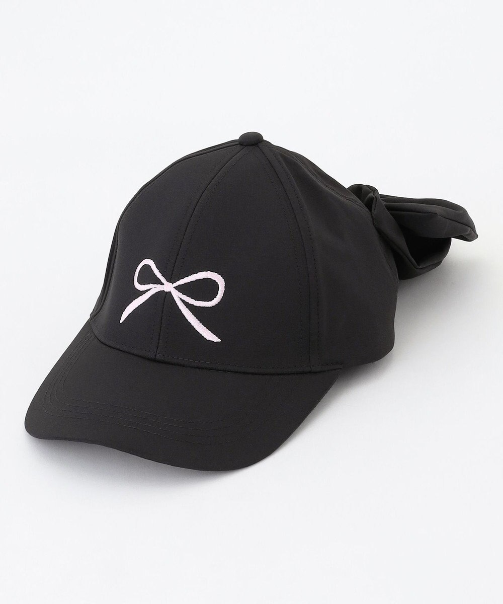 ANY KIDS 【日よけ付き】2WAYリボン刺繍キャップ 
