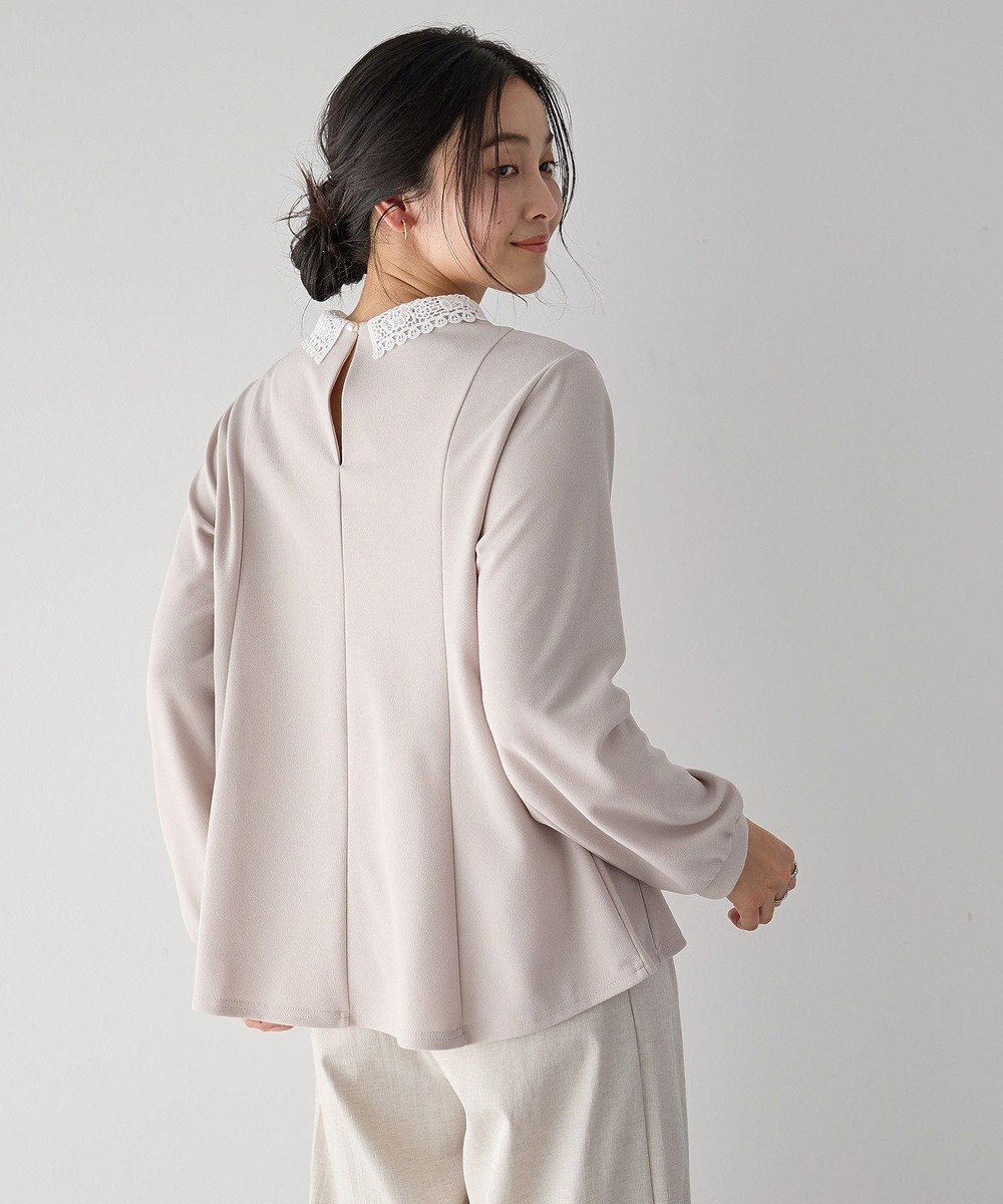 YECCA VECCA 2wayレース襟ブラウス 