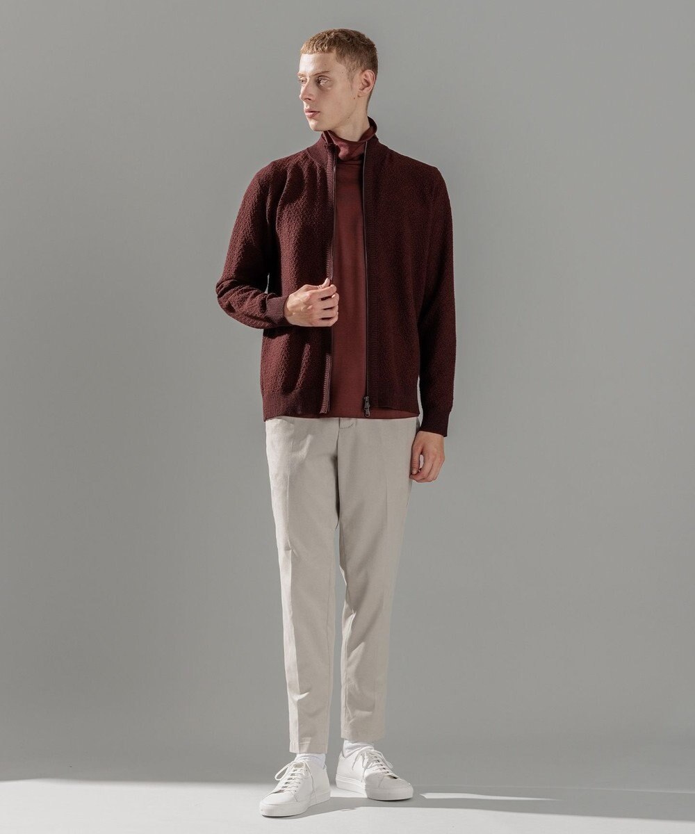 JOSEPH HOMME 【イージーケア】 ヴィスコースリンクス　ジップアップカーディガン 