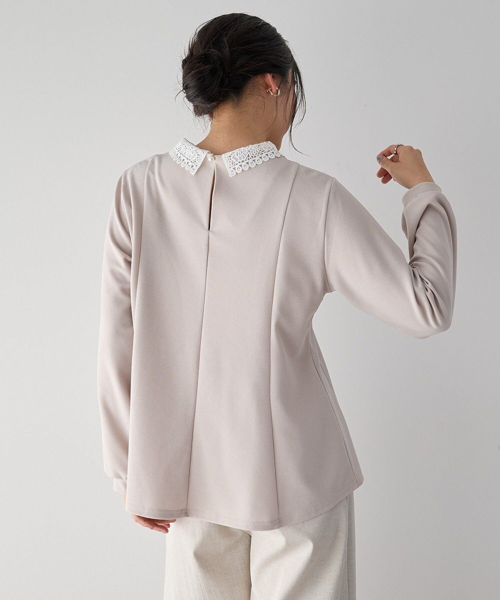 YECCA VECCA 2wayレース襟ブラウス 