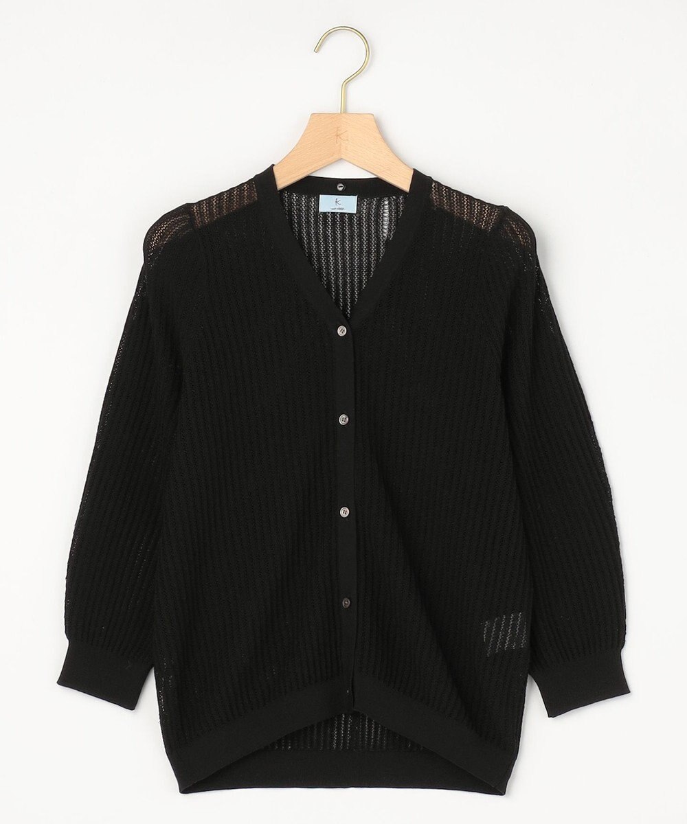 組曲 【先行予約・WEB限定】レーシーニット レース襟付き カーディガン 