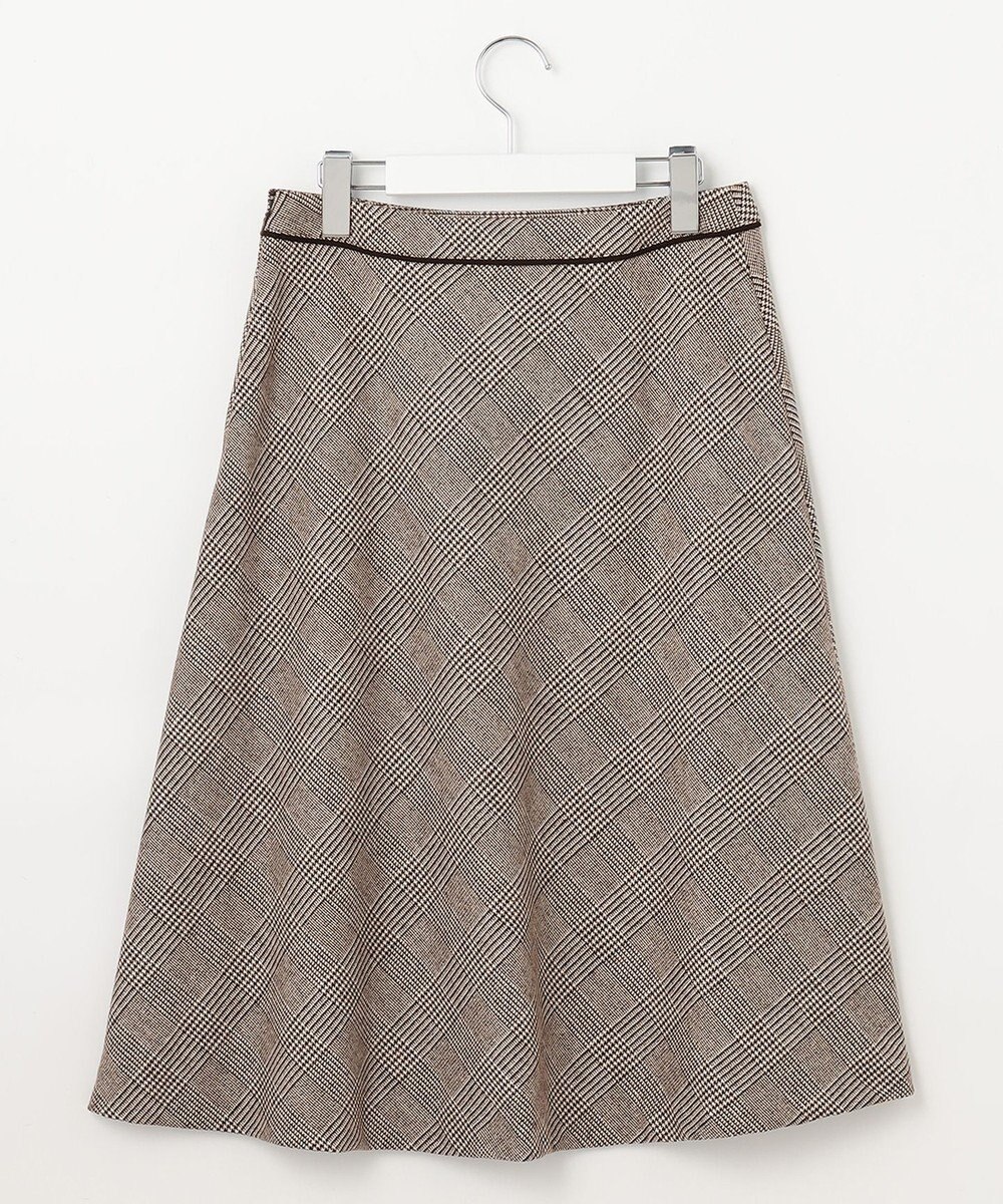 J.PRESS LADIES クラシカル グレンチェック フレアー スカート 