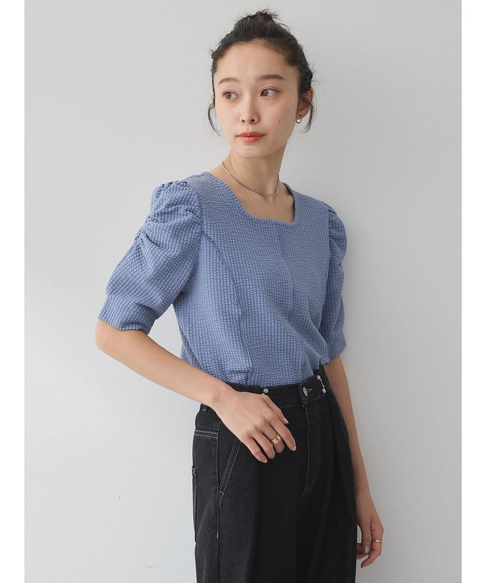 earth music&ecology ぽこぽこパワショルプルオーバー 