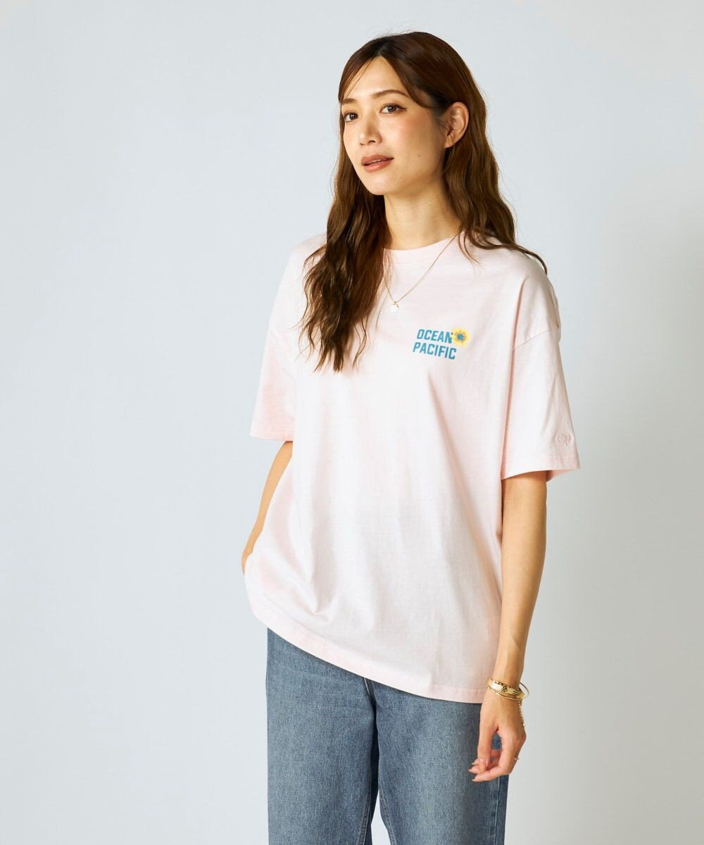 OP／FILA 【Ocean Pacific】フラワーバックプリントTシャツ 
