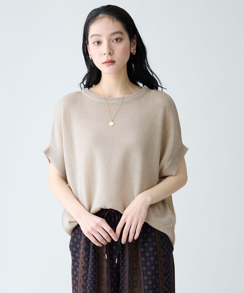 ANY ラミータッチオーバーニット 