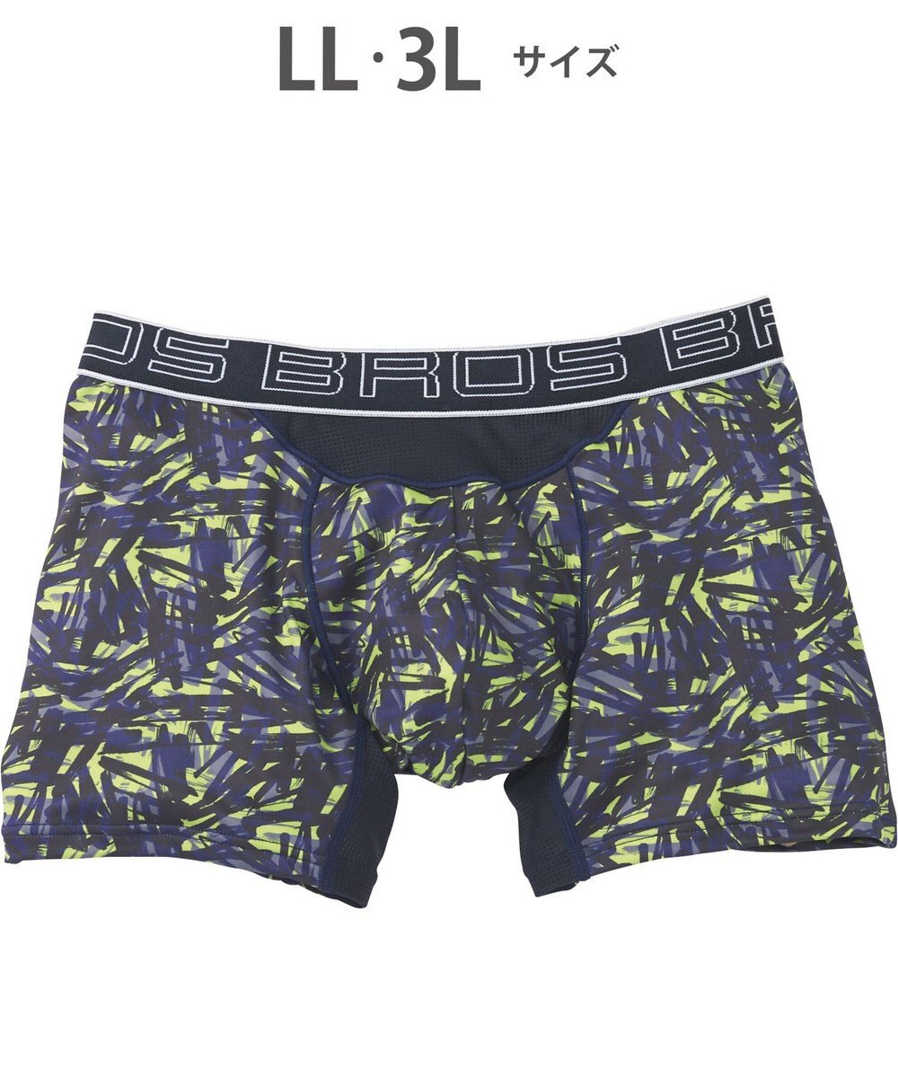 WACOAL MEN ボクサーパンツ 風が通ってムレ軽減。 ダブルエアスルータイプ 吸汗速乾 前閉じ GT3910 /ブロス バイ ワコールメン 