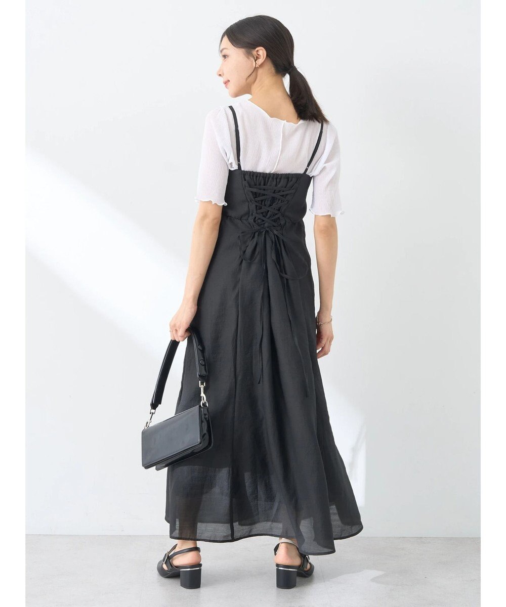 earth music&ecology バックレースアップワンピース 