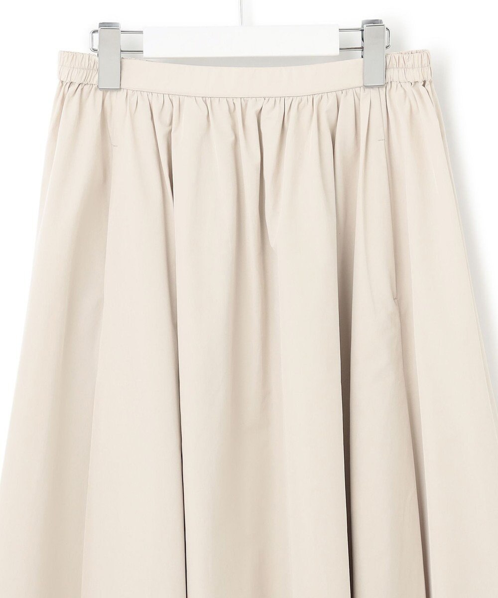 23区 L 【洗える】ハイカウントライトタフタ ギャザースカート 